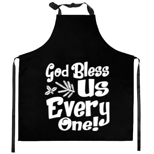 A Christmas Carol Charles Dickens God Bless Us Kitchen Aprons