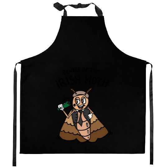 Beware Of The Irish Moth Mob Kitchen Aprons