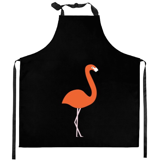 Flamingo green Kitchen Aprons