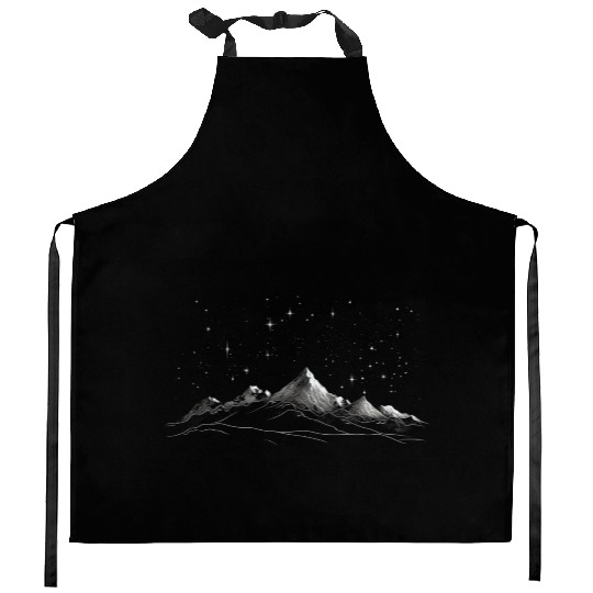 Night Starts and Mountain 2 Kitchen Aprons