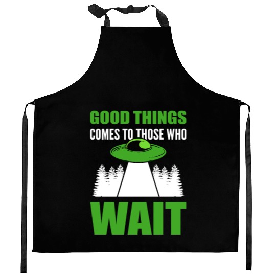 Those Who Wait Hopeful Person Gift Kitchen Aprons