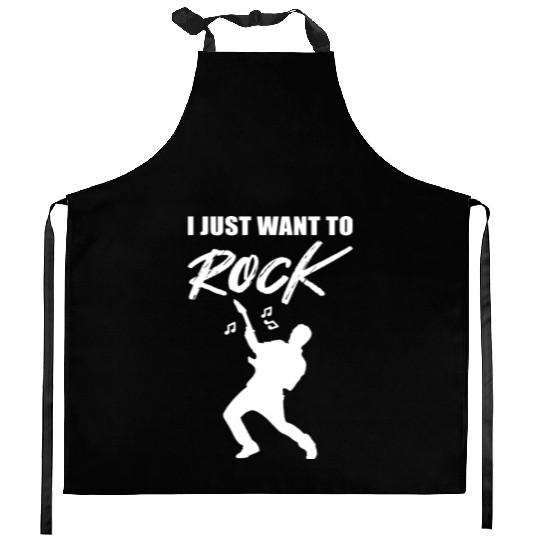 Just want Rock Band Member Gift Kitchen Aprons