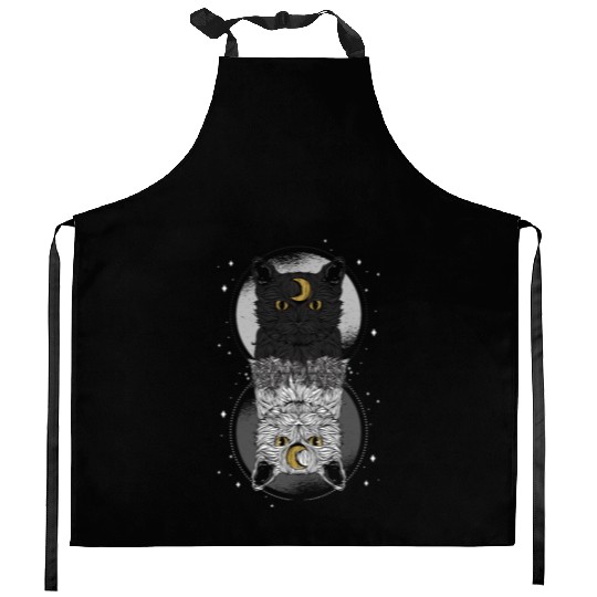 As Above so Below Cat Kitchen Aprons