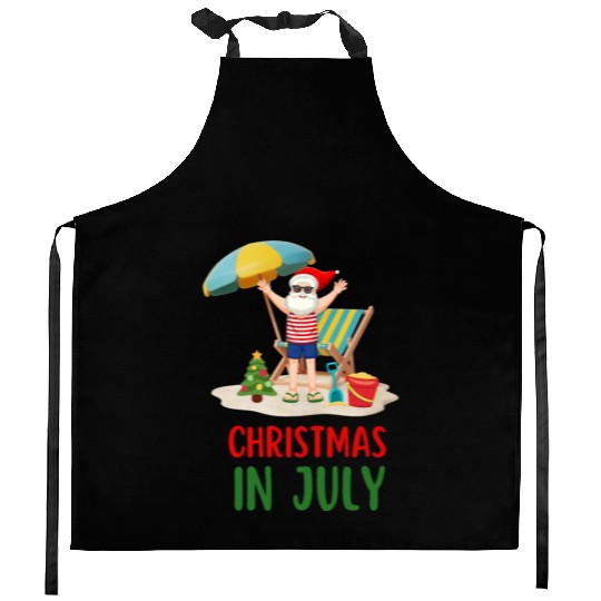 CHRISTMAS IN JULY Kitchen Aprons