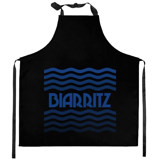 Biarritz France nostalgia Kitchen Aprons