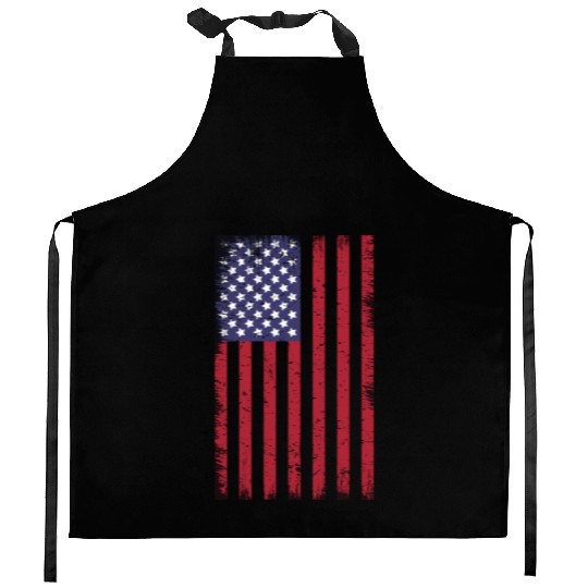 Us American Flag Kitchen Aprons