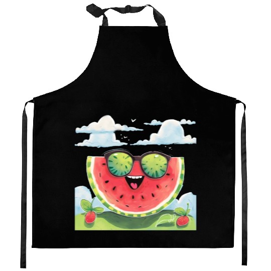 Cute Watermelon Party Summer Melon Fruit Kitchen Aprons