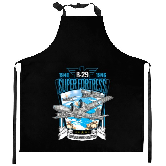 World War 2 Aircraft Wwii B-29 Superfortress Bombe Kitchen Aprons