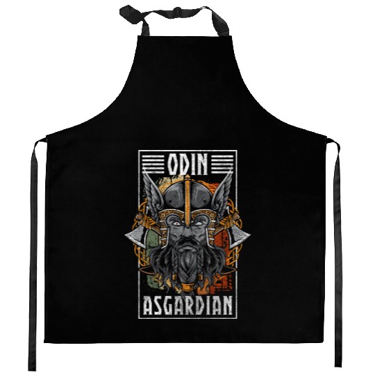 Odin Valhalla Symbol Kitchen Aprons
