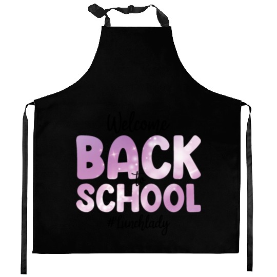 Welcome Back To School Lunch Lady Kitchen Aprons