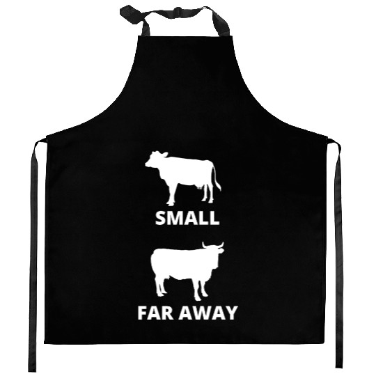 Small Cow Far Away Kitchen Aprons Funny Father Ted Dougal