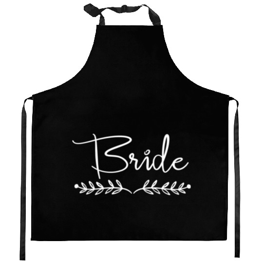 Bride Wedding Bride and Groom Kitchen Aprons