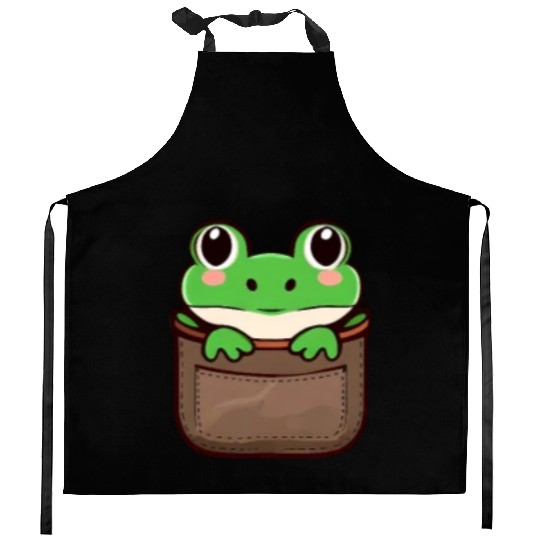 Frog in the bag Kitchen Aprons