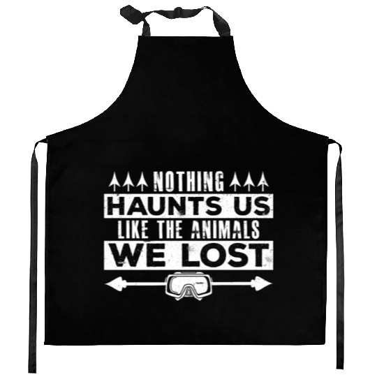 Spearfishing Nothing haunts us Dive Fish Hunting Kitchen Aprons