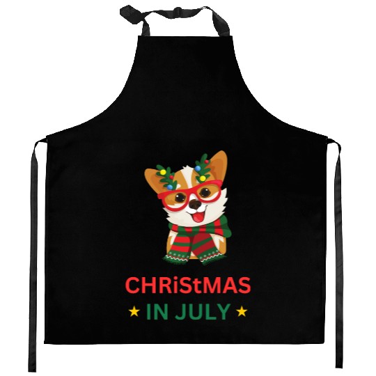 Christmas In July Kitchen Aprons