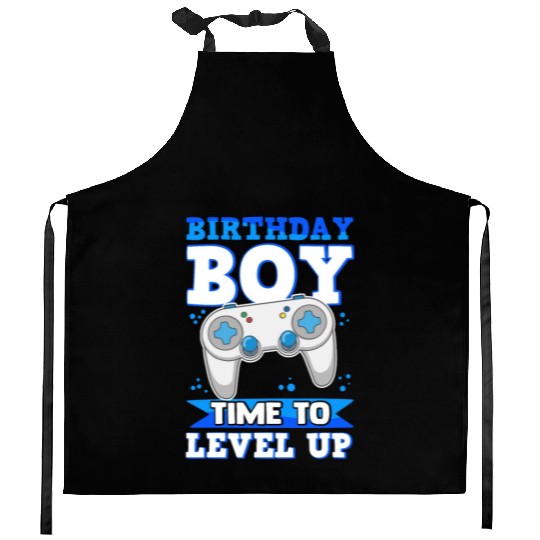 Gaming Gamer Video Games Birthday Boy Kitchen Aprons
