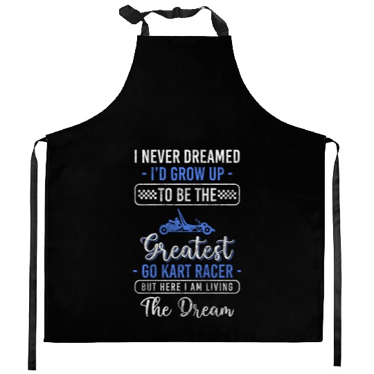 Kart Driver Racing Race Kitchen Aprons