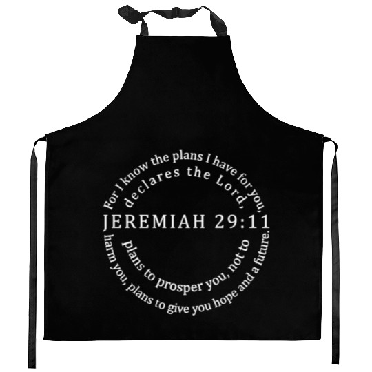 For I Know The Plans I Have For You Bible Kitchen Aprons