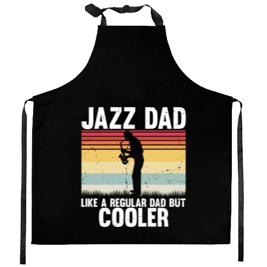 Hilarious Sax Beating Trombone Saxophonist Lover Kitchen Aprons