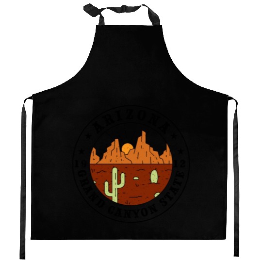 Arizonna Grand canyon state 1912 sunset land Kitchen Aprons