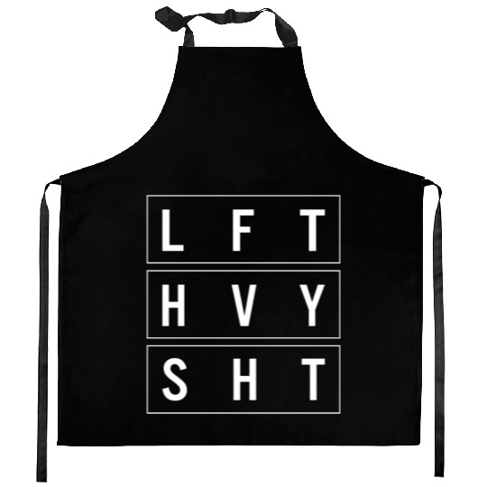 Gym Kitchen Aprons, Lift Heavy Shit Funny Workout Kitchen Aprons,