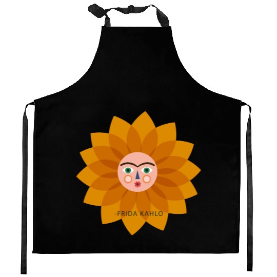 Cute Summer Vacation Frida Kahlo Sun Viva La Vida Kitchen Aprons