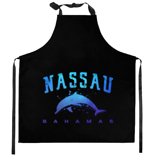 sau Bahamas Beach Snorkel Scuba Diving Dolphin Kitchen Aprons