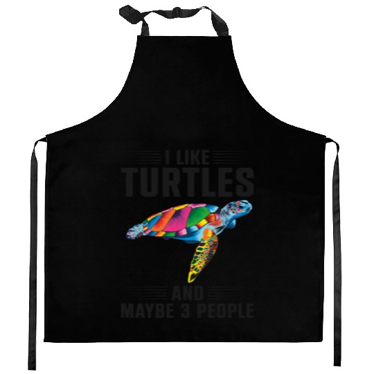 Sea Turtle Tortoise I Like Turtles Kitchen Aprons