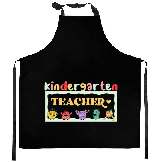 FUNNY KINDERGARTEN TEACHER Kitchen Aprons