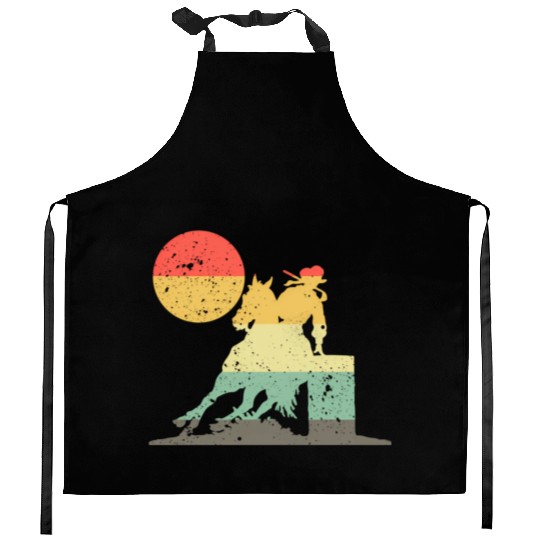 Barrel Racing Show - Barrel Racer Kitchen Aprons