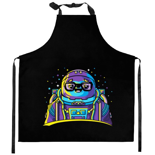 Astro Sloth Kitchen Aprons