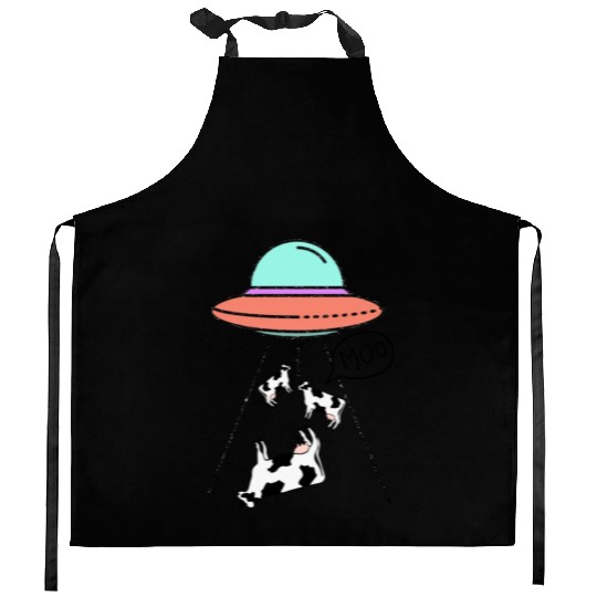 MOO the Truth Is Out There Area 51 Alien Ufo Kitchen Aprons
