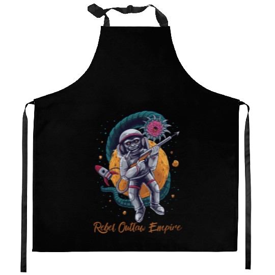 Rebel Outlaw Empire - Rebel Monkey Kitchen Aprons
