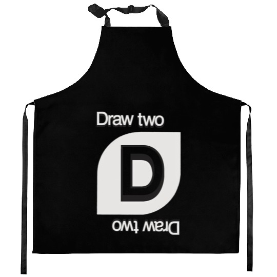 Uno Draw Two Card Kitchen Aprons