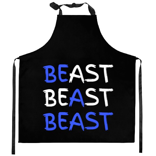 Be A Beast Fitness Workout Gym Kitchen Aprons
