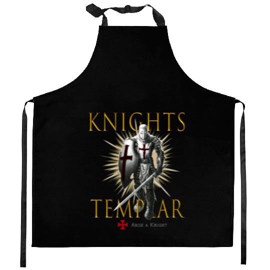 Knights Templar Christian Religious Warrior Oath E Kitchen Aprons
