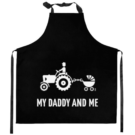 My Daddy And Me (Tractor & Stroller / Buggy / W) Kitchen Aprons