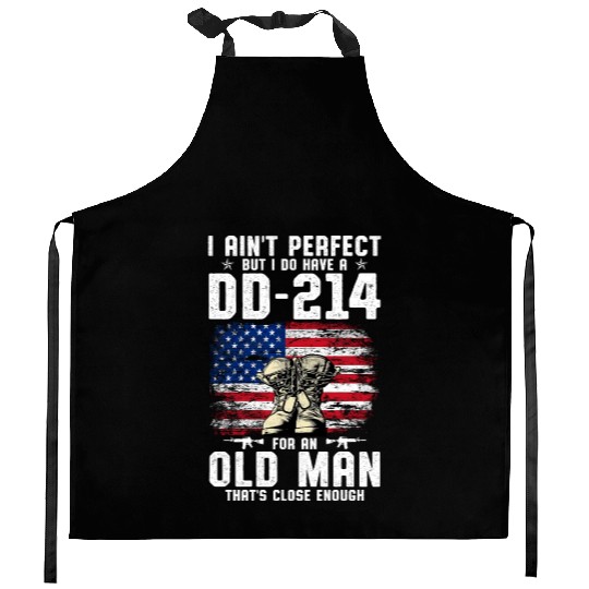 US Army DD-214 American Flag Kitchen Aprons