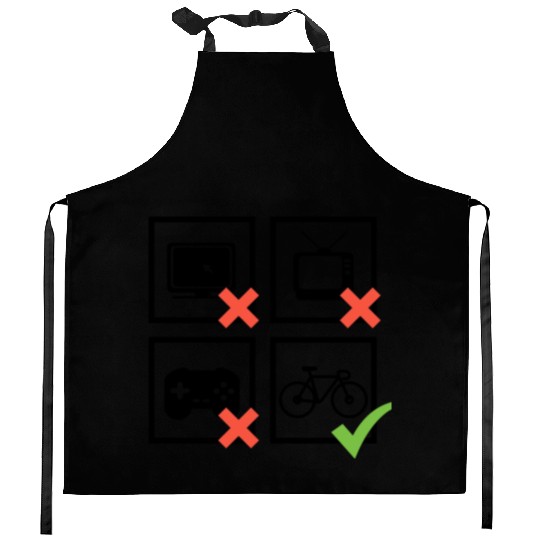 Racing Bicycle Road Bike Cyclist Funny Quotes Kitchen Aprons