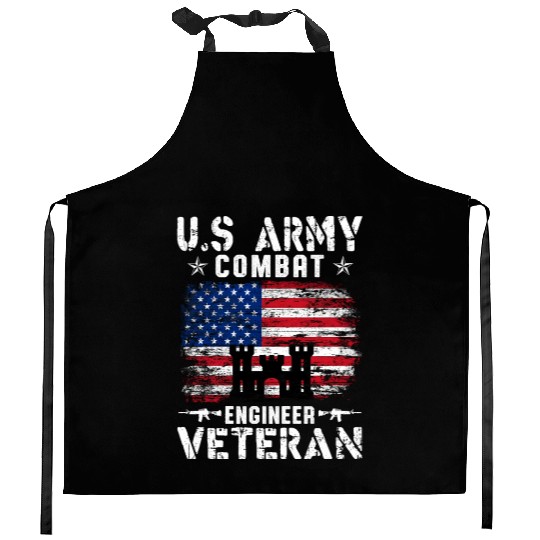 US Army Combat Engineer Veteran Kitchen Aprons