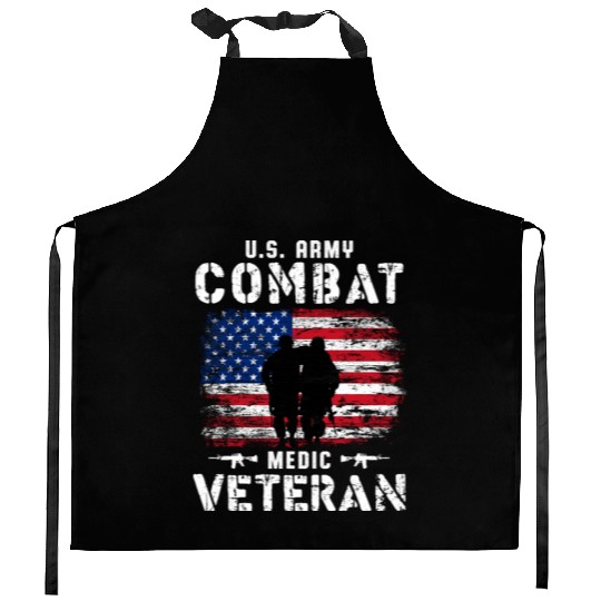 US Army Combat Medic Veteran Kitchen Aprons
