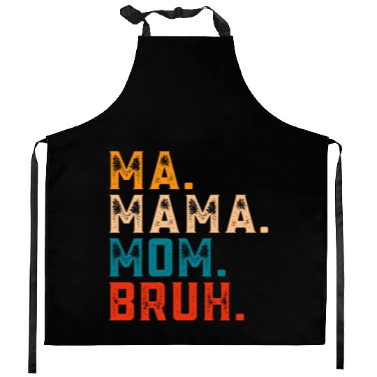 Mama Mommy Mom Bruh Kitchen Aprons Women Mama Tanks.