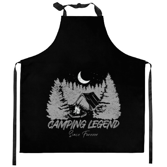 Camping Legend Since Forever Kitchen Aprons