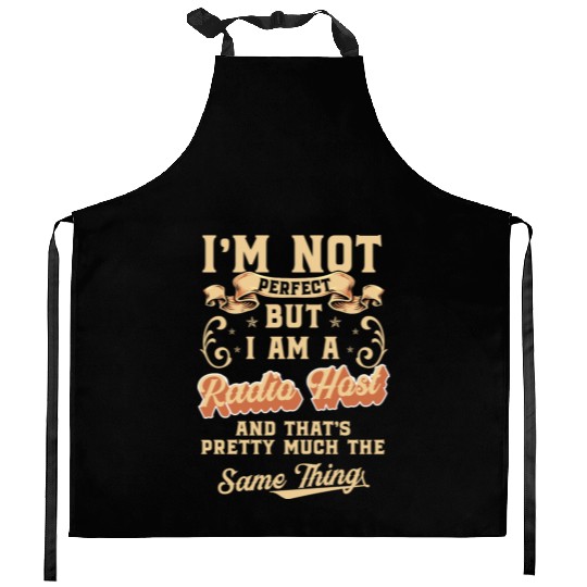 Radio Profession Microphone Retro Kitchen Aprons