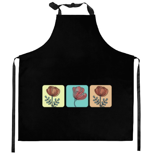 Tulips flower rose Kitchen Aprons