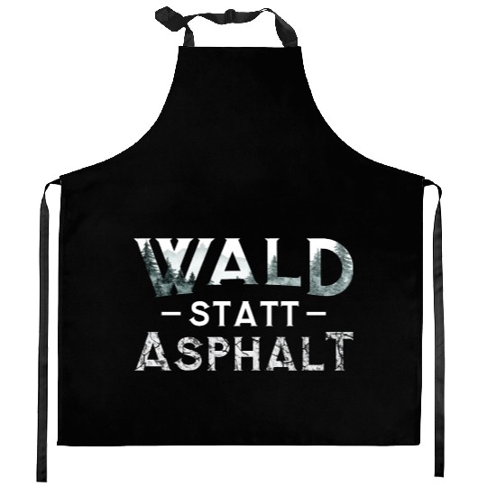 Forest Instead Of Asphalt Nature Kitchen Aprons