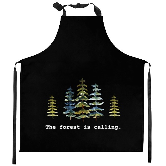 The Forest is calling Nature Lovers Kitchen Aprons