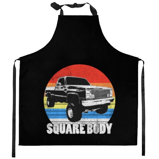 Lifted Square Body Truck Squarebody Kitchen Aprons