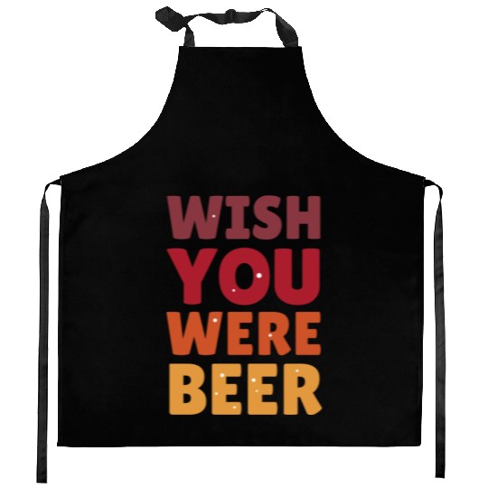 I wish you were here with me nature Kitchen Aprons