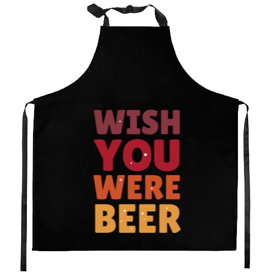 I wish you were here with me nature Kitchen Aprons